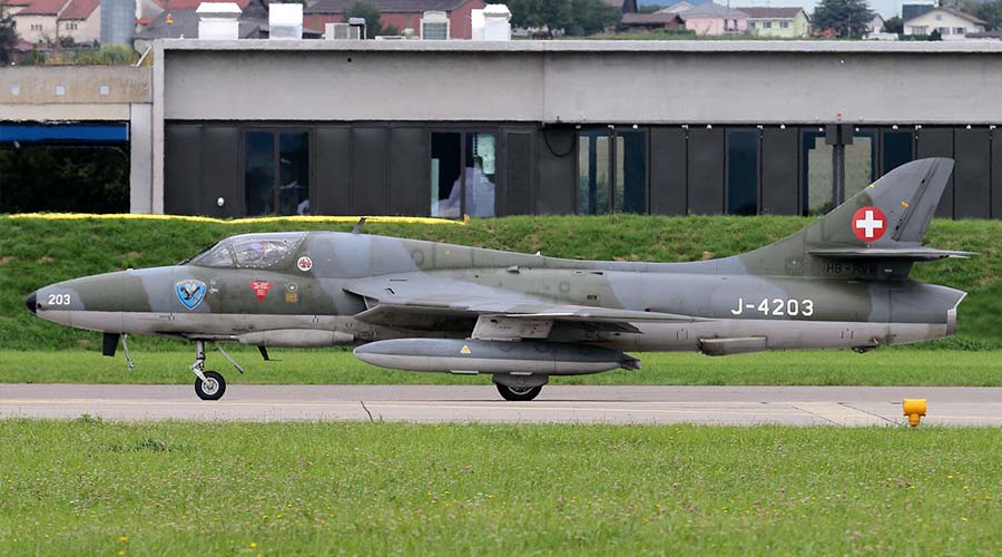 Vol Hawker Hunter Payerne