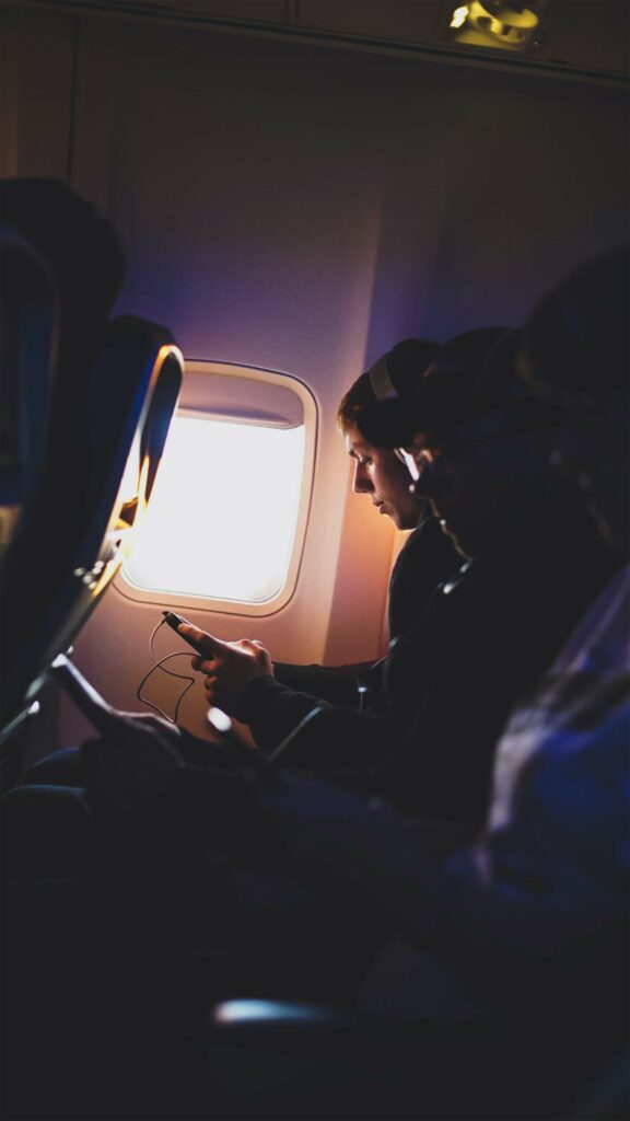 téléphone en avion