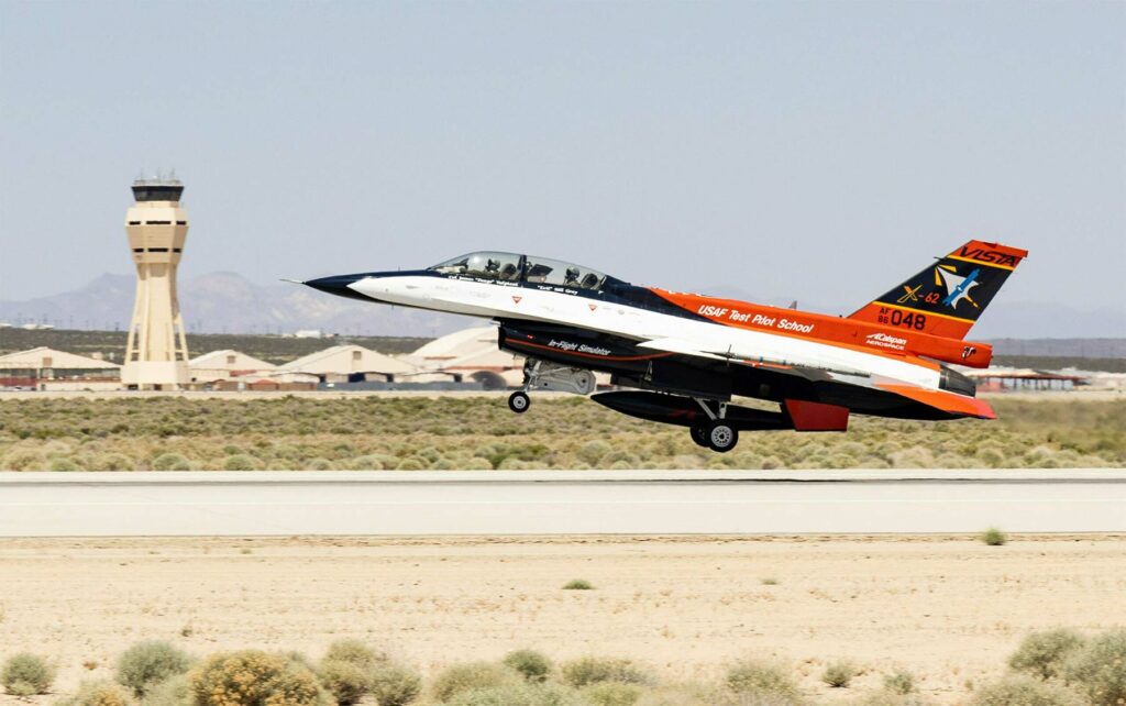 avion de chasse F-16 ia
